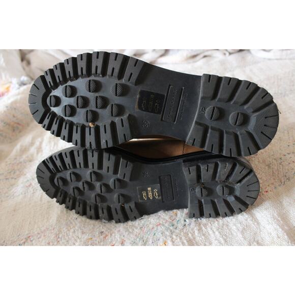 Jenni Kayne Brown Walnut Suede Brooklyn Lug Chelsea Boots Size 36 - Picture 6 of 7